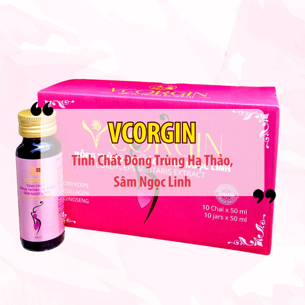 VCORGIN 10 Lọ – Giải Pháp Bồi Bổ Sức Khỏe và Làm Đẹp Từ Bên Trong